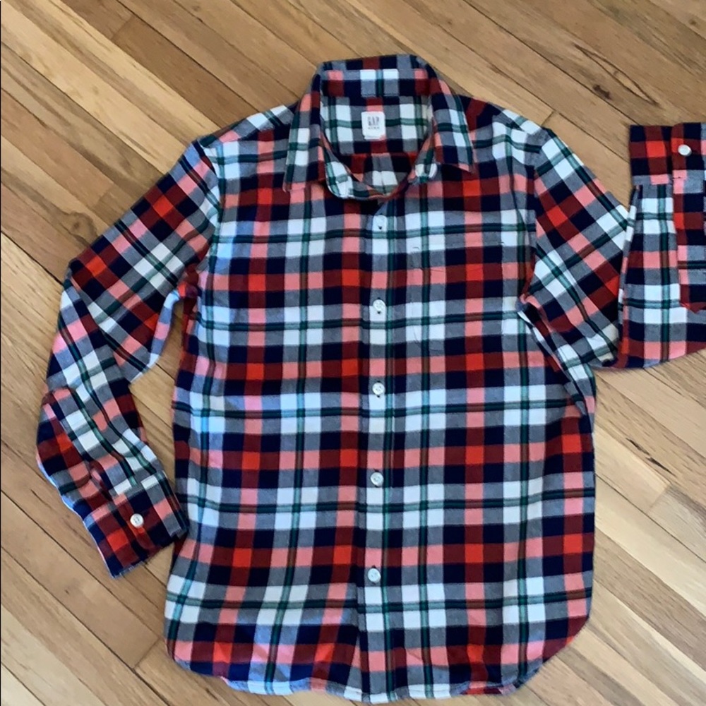 GAP Kids Boys Plaid Shirt